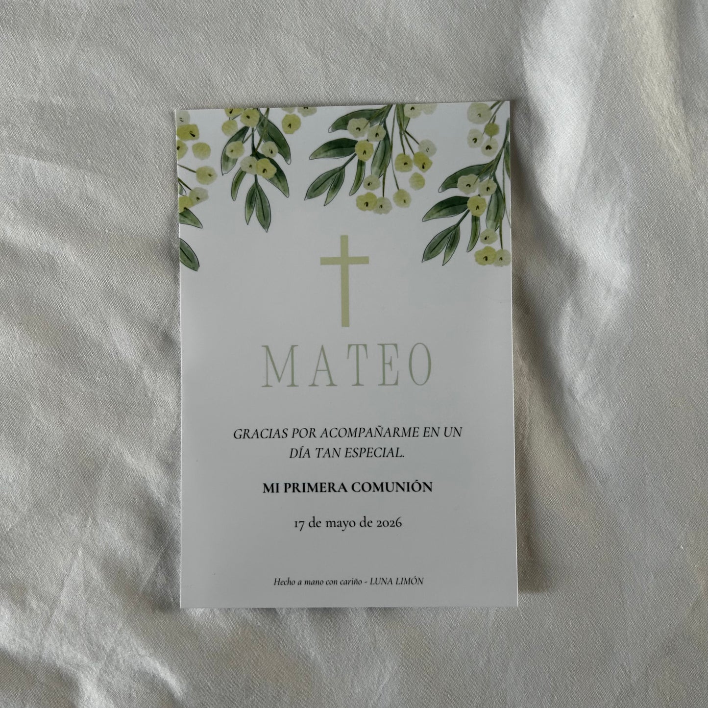 Detalle Comunión Niño